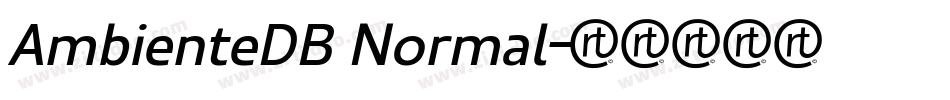 AmbienteDB Normal字体转换